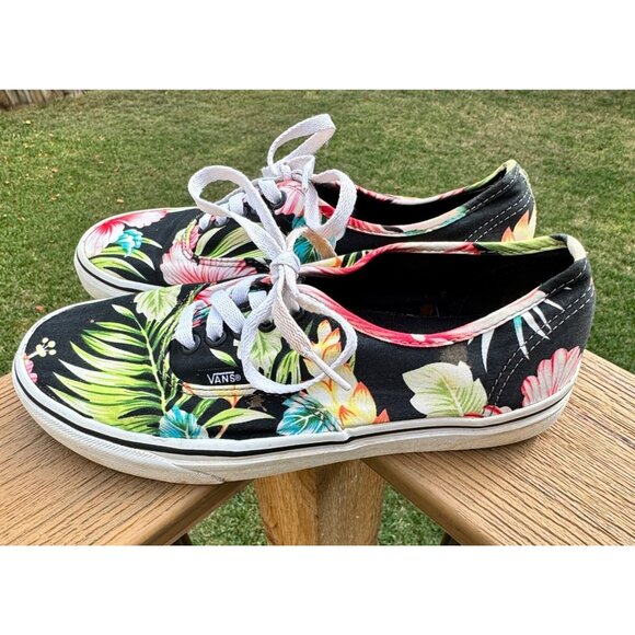 Thrashed Vans Era Low Top Sneakers HAWAIIAN FLORA 5000200 W 8 M 6.5 - Picture 1 of 15